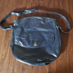 Vintage blue purse clutch bag